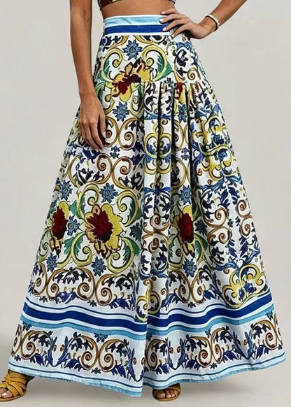 Women's Two-Piece Set Boho Style Sleeveless Cami Top and Skirt 4