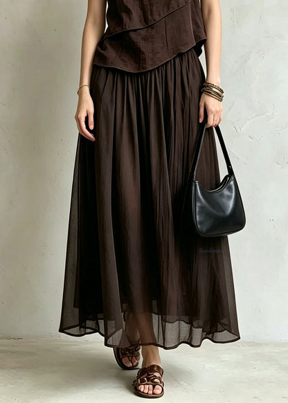 Women's Two-Piece Set Casual Top and Maxi Skirt Summer Style 3