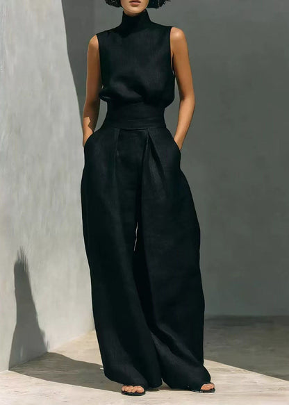 Women's Two-Piece Set High Neck Summer Style 2