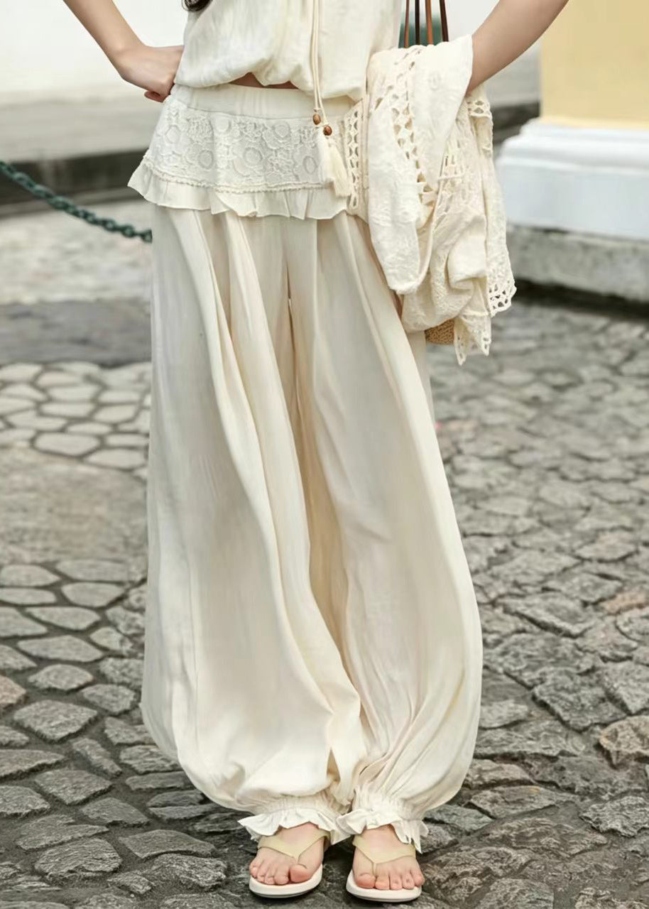Women’s Two-Piece Set Lantern Pants with Ruffled Detail 4