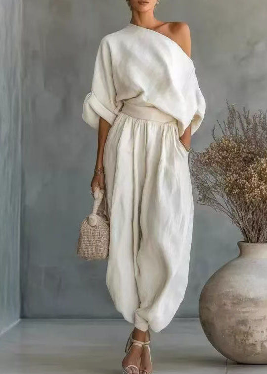Women's Two-Piece Set Oversized One Shoulder Summer Style 1