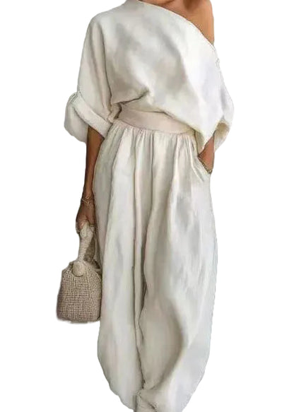Women's Two-Piece Set Oversized One Shoulder Summer Style 2