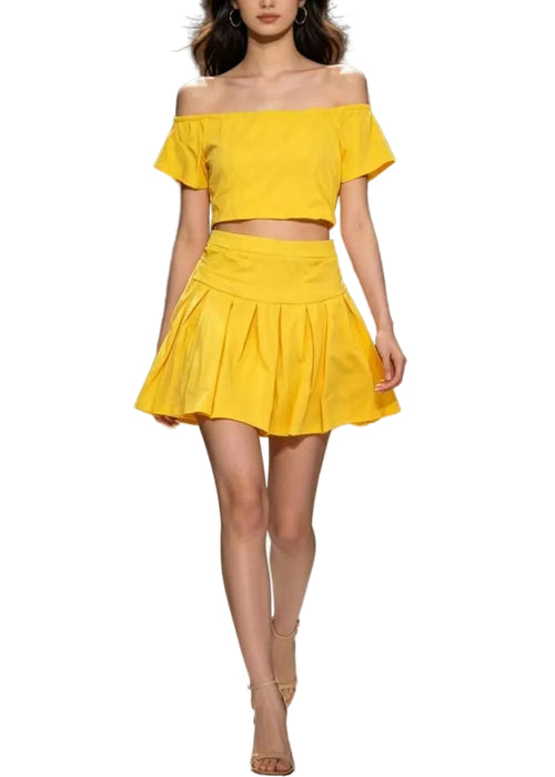 Women's Two-Piece Set Patchwork Style T-Shirt and Shorts 0
