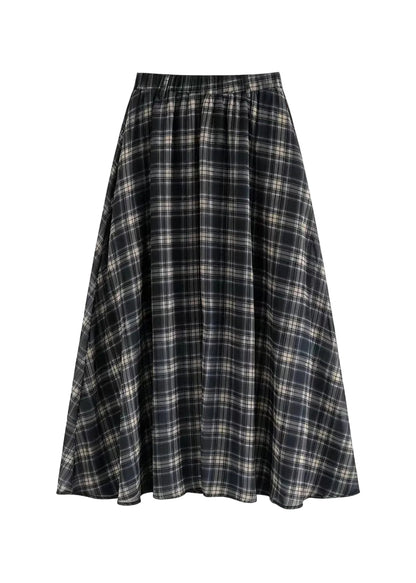 Women's Two-Piece Set Plaid One Shoulder Lace-Up 4