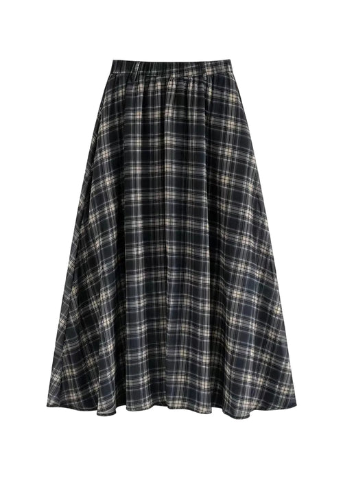 Women's Two-Piece Set Plaid One Shoulder Lace-Up 4