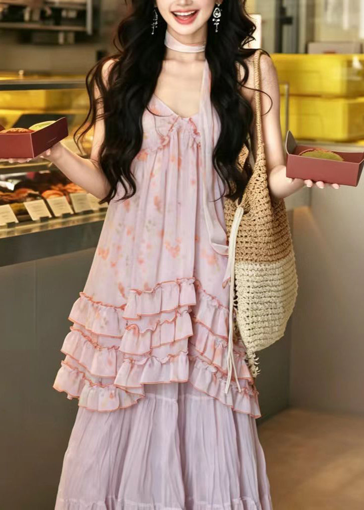 Women's Two-Piece Set Ruffled Print Summer Style 3
