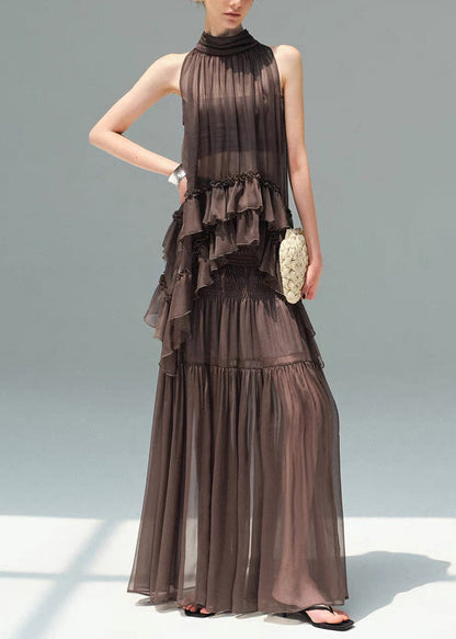 Women's Two-Piece Set Ruffled Sheer Summer Style 1