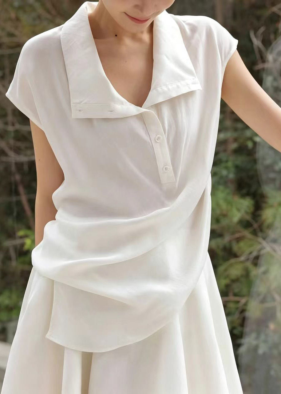 Women’s Two-Piece Set Stand Collar Asymmetrical Design 4