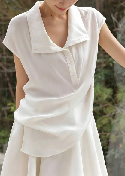 Women’s Two-Piece Set Stand Collar Asymmetrical Design 4