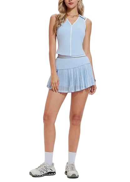 Women's Two-Piece Sports Set Active Wear with Built-In Shorts 0