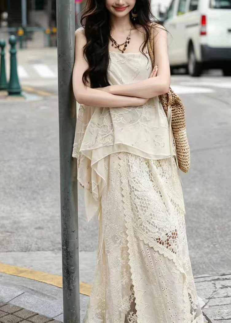 Women's Two-Piece Suit Set Asymmetrical Patchwork Design 3