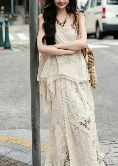 Women's Two-Piece Suit Set Asymmetrical Patchwork Design 3