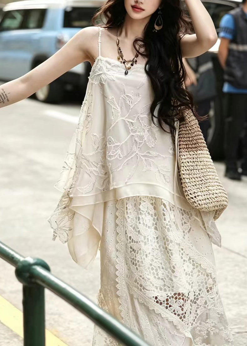 Women's Two-Piece Suit Set Asymmetrical Patchwork Design 4