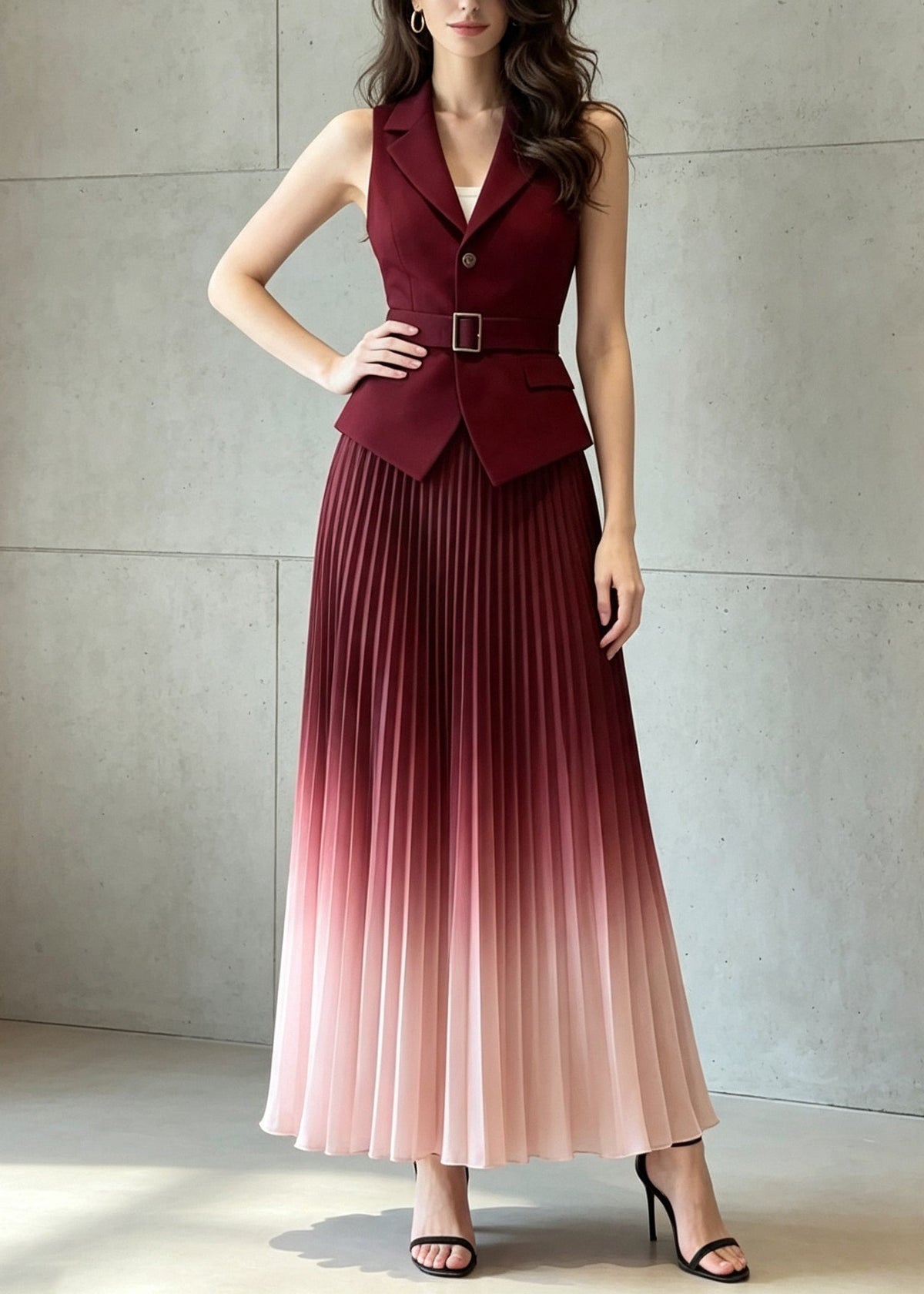 Women's Two-Piece Tunic Set Gradient Style 2