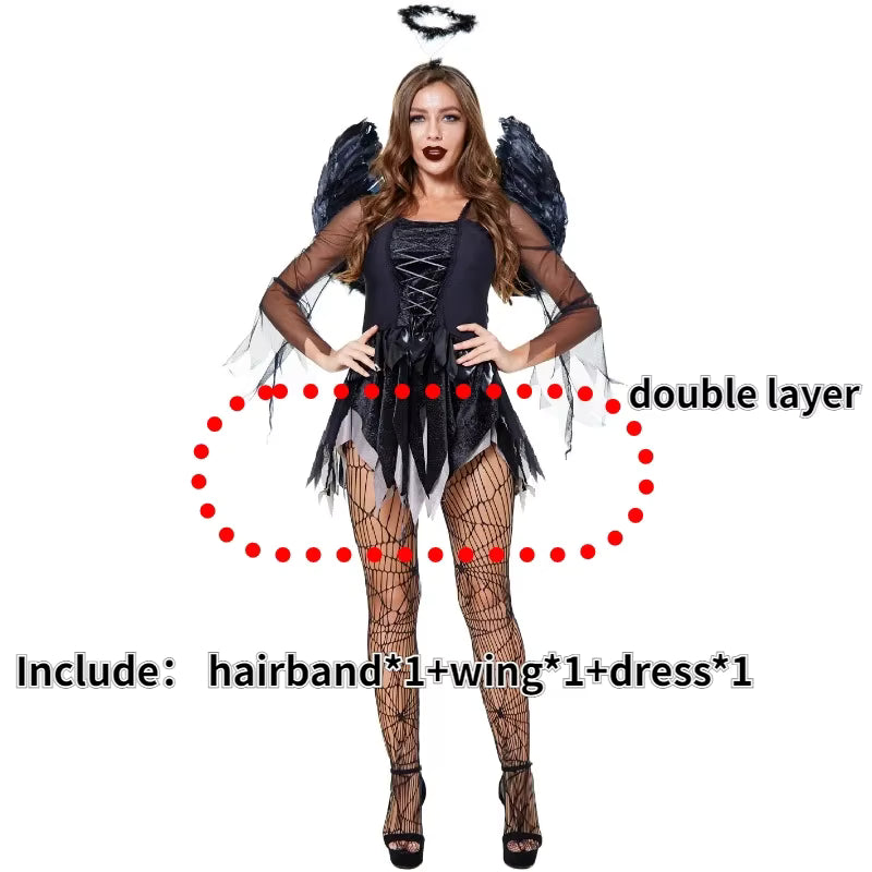 Women's Vampire Costume Gothic Style for Halloween and Carnival 6