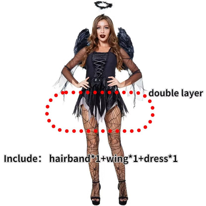 Women's Vampire Costume Gothic Style for Halloween and Carnival 6