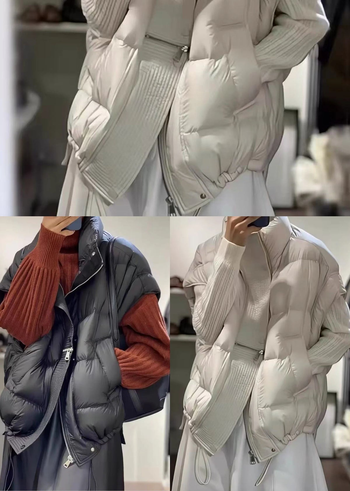 Women's Vest Zip-Up Drawstring Casual 4