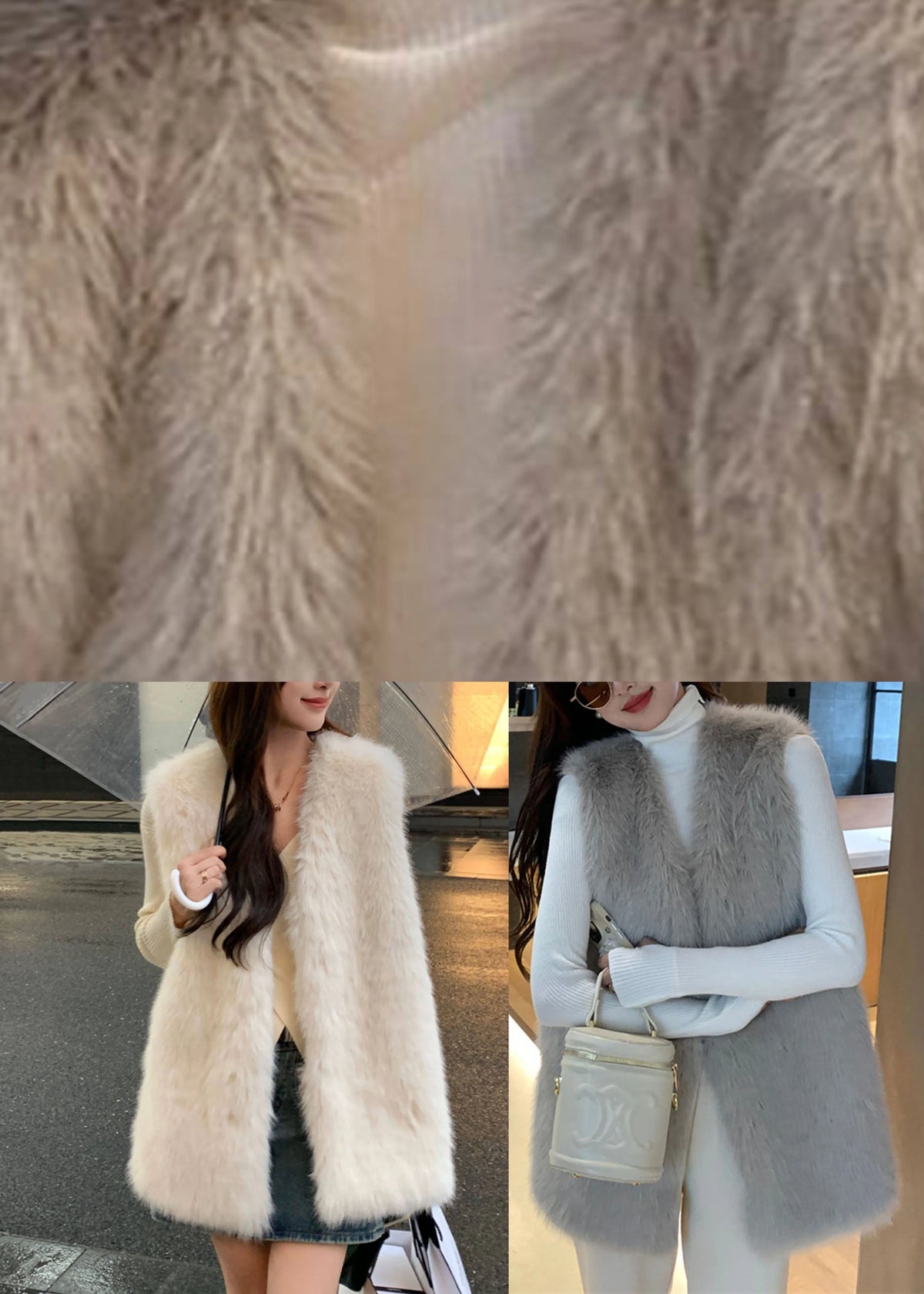 Women's Waistcoat V Neck Solid Winter Style 4