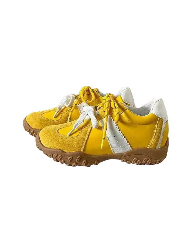 Women's Wedge Heel Shoes Lace-Up Casual Style 0