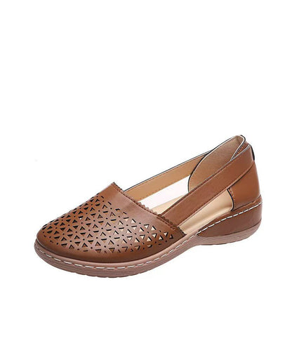 Women's Wedge Sandals Hollow Out Splicing Design for Comfort and Style 4