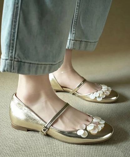 Women's Wedge Shoes Round Toe Buckle Strap 1