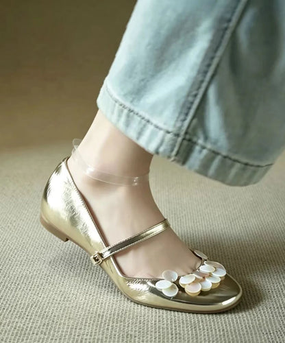 Women's Wedge Shoes Round Toe Buckle Strap 3