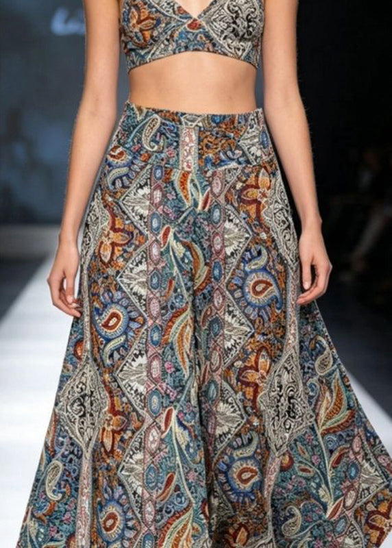 Women's Wide Leg Pants Asymmetrical High Waist with Pockets 2