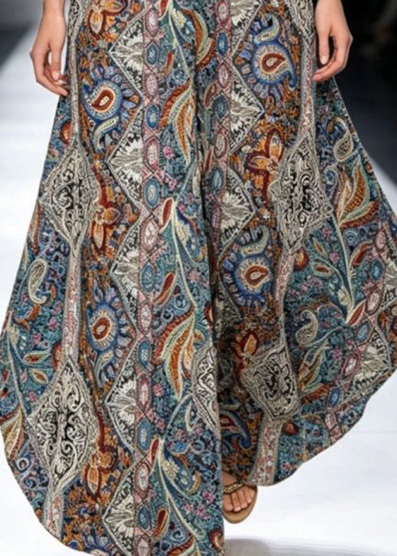 Women's Wide Leg Pants Asymmetrical High Waist with Pockets 4