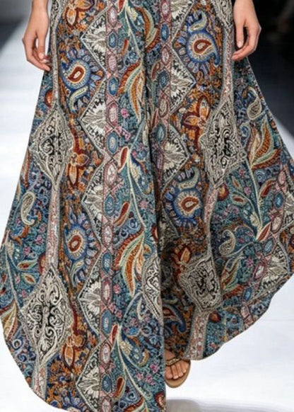 Women's Wide Leg Pants Asymmetrical High Waist with Pockets 4