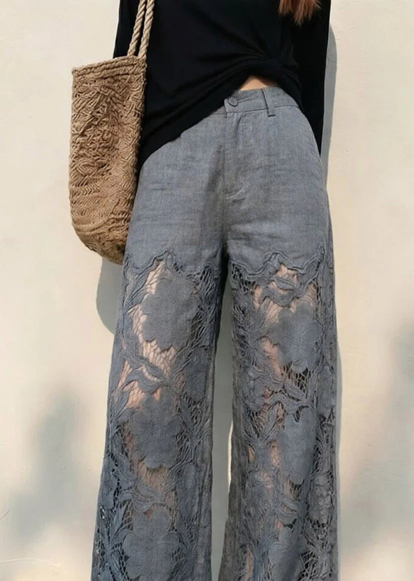 Women's Wide Leg Pants High Waist with Pockets 1
