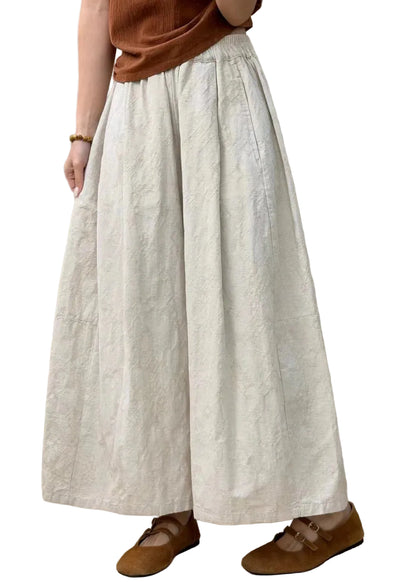 Women's Wide Leg Pants Patchwork Style Plus Size 0