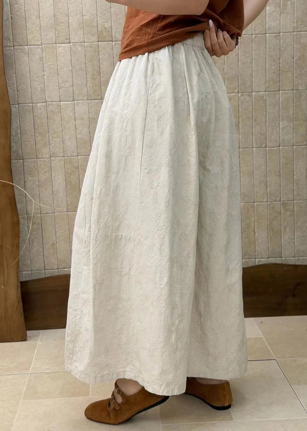 Women's Wide Leg Pants Patchwork Style Plus Size 4