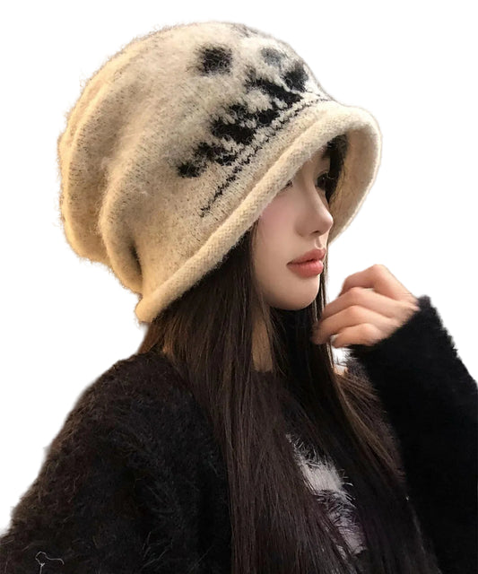 Women's Winter Hats for Women Knit Printed Beanie 0