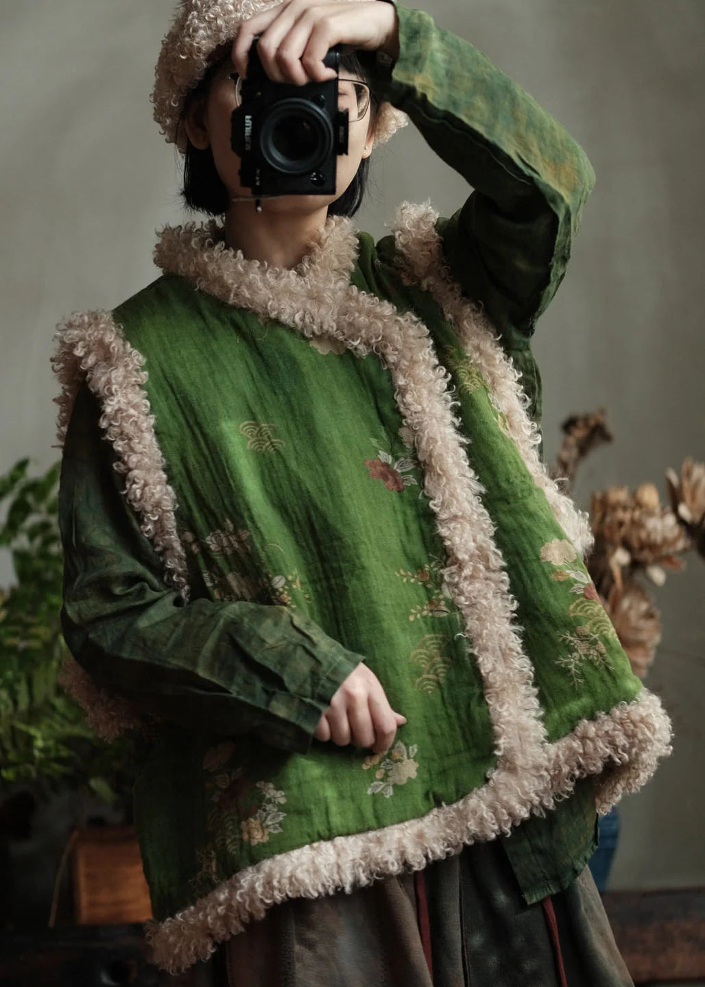 Women's Winter Vest Patchwork Style 1