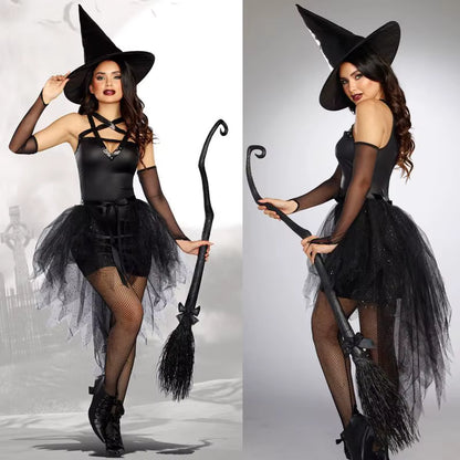 Women's Witch Costume Gothic Tutu Playsuit for Halloween 1