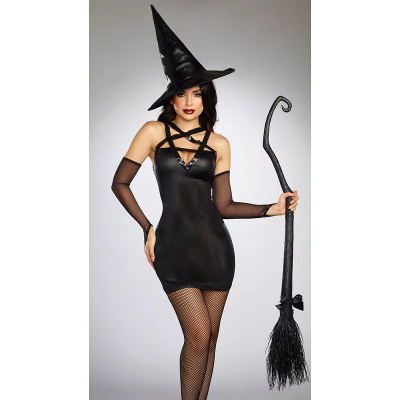Women's Witch Costume Gothic Tutu Playsuit for Halloween 2