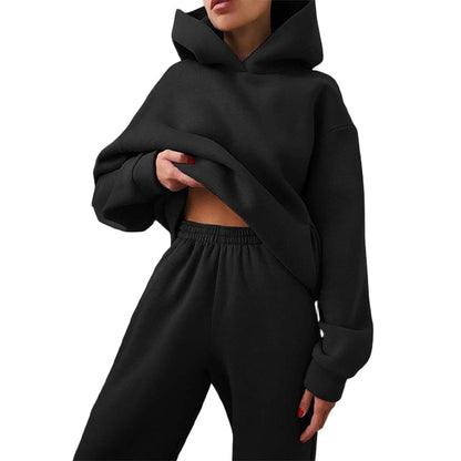 Women's 2-piece Fleece Set Casual for Winter