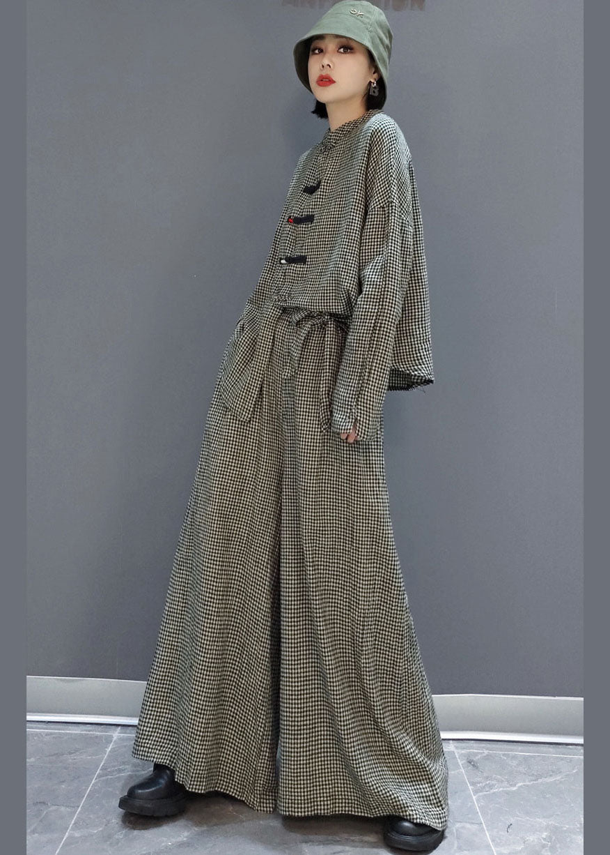 Women's 2-piece Outfit with Checked Pockets