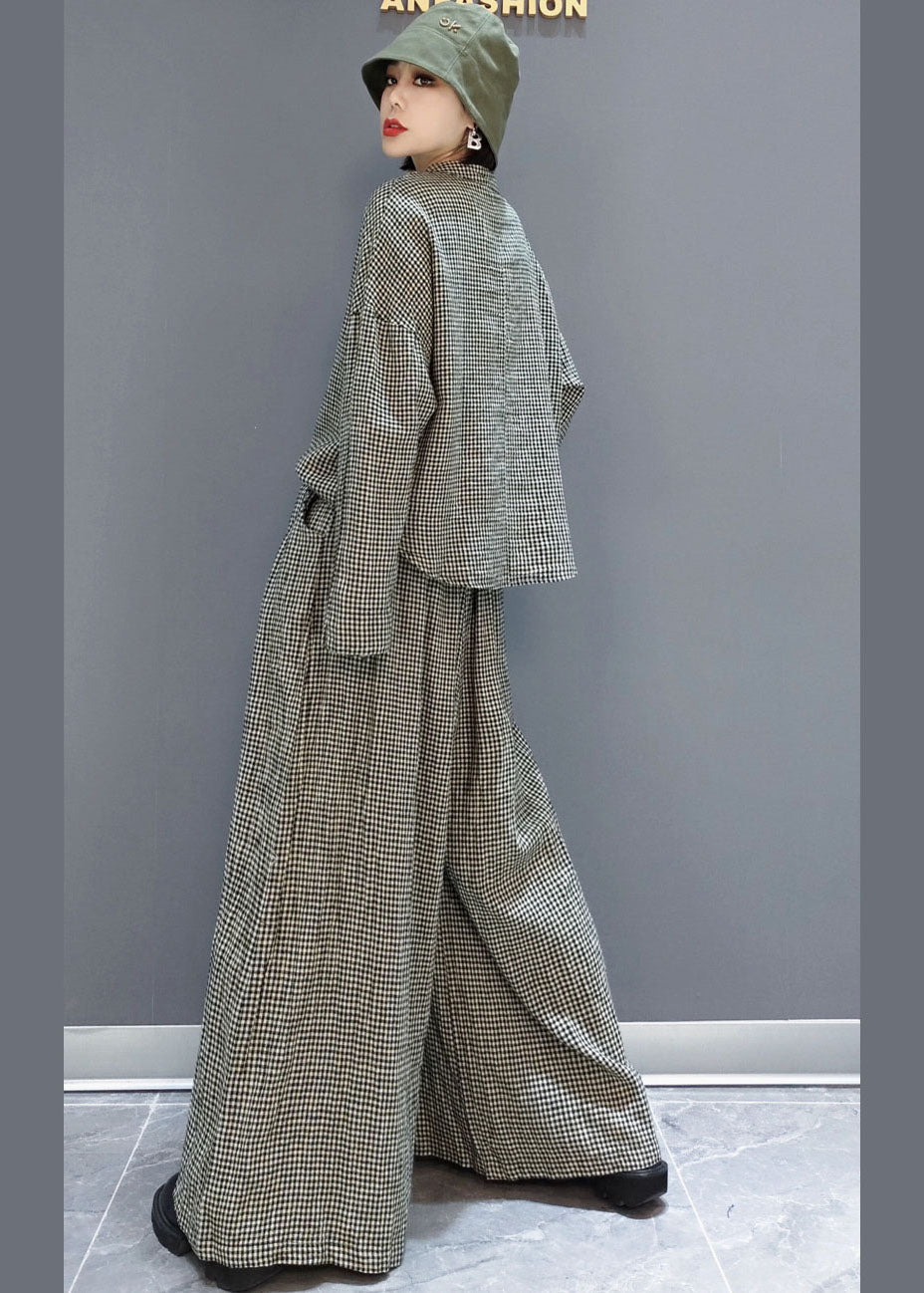 Women's 2-piece Outfit with Checked Pockets