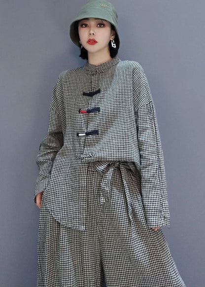 Women's 2-piece Outfit with Checked Pockets