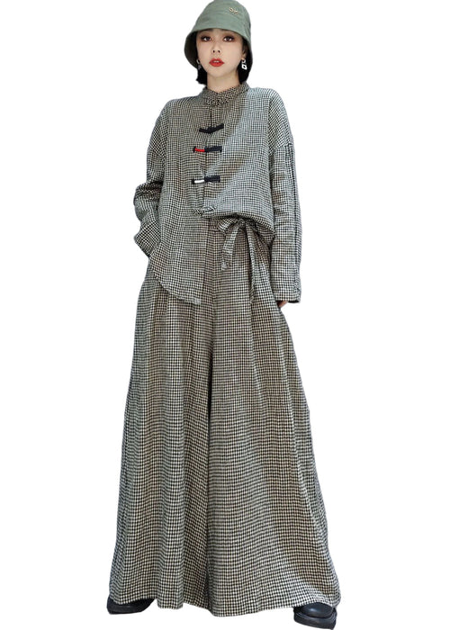 Women's 2-piece Outfit with Checked Pockets