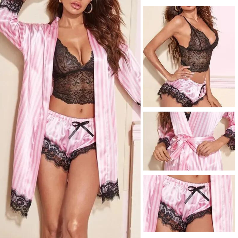 Women's 4-in-1 Lace Nightwear Set