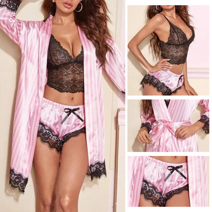 Women's 4-in-1 Lace Nightwear Set