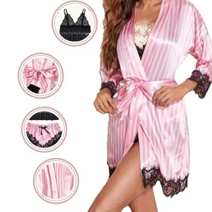 Women's 4-in-1 Lace Nightwear Set