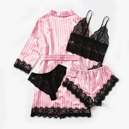 Women's 4-in-1 Lace Nightwear Set