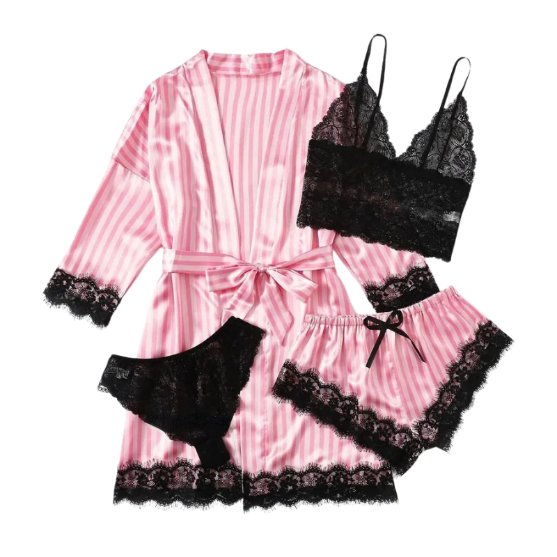 Women's 4-in-1 Lace Nightwear Set