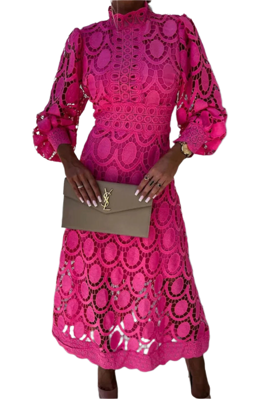 Women's A-Line Dress Lace Polyester For Special Occasions