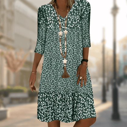 Women's A-line Dress Elegant Cotton Blend for Party Dress and Summer Wear