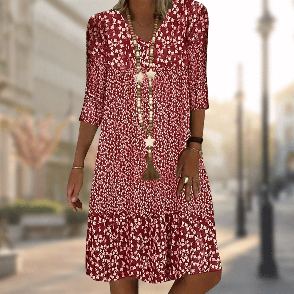 Women's A-line Dress Elegant Cotton Blend for Party Dress and Summer Wear