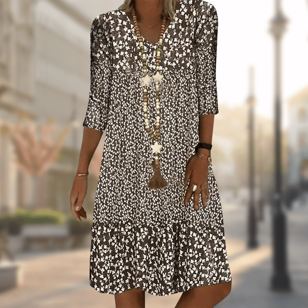 Women's A-line Dress Elegant Cotton Blend for Party Dress and Summer Wear